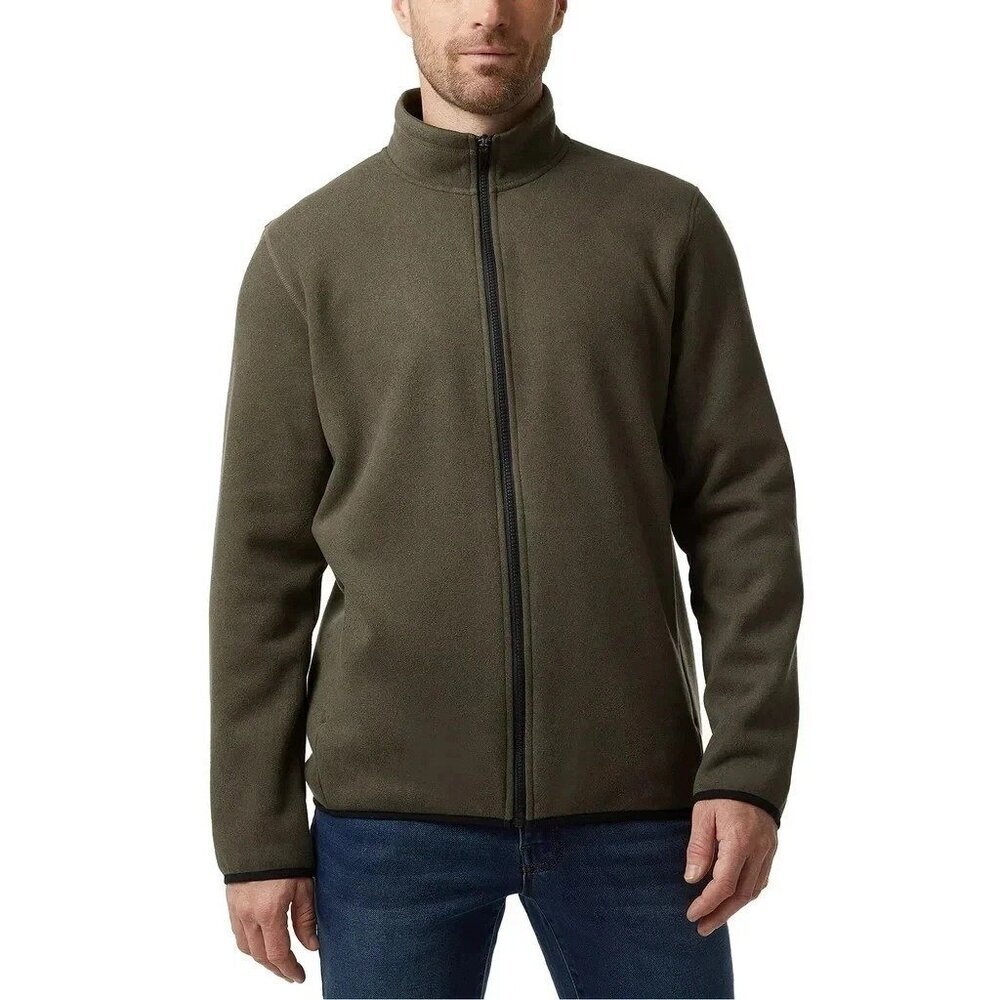 32 Degrees Men's L Green Full-Zip Jacket Soft Fleece Lining Lightweight L1330